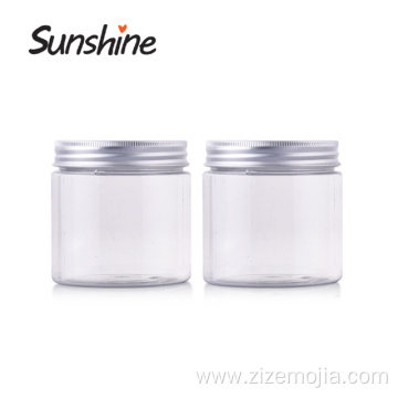 Plastic Cream Jar with Aluminum Lids for Cosmetic